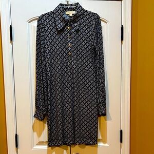 MICHAEL Michael Kors Black and White Geometric Dress